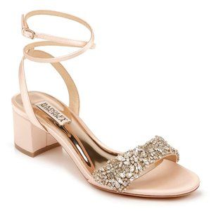 Badgley Mischka Sz 8.5 Jada Embellished Block Heel